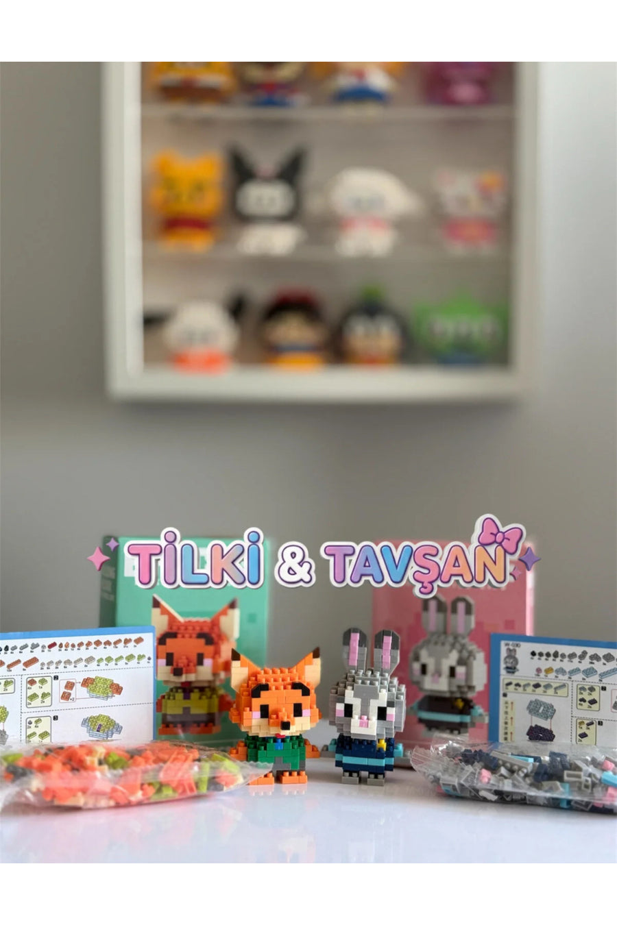 TİLKİ ~ TAVŞAN JUDY VE NİCK FENOMEN İKİLİ MİNİ LEGO ( orjinal kutulu gönderilmektedir.)