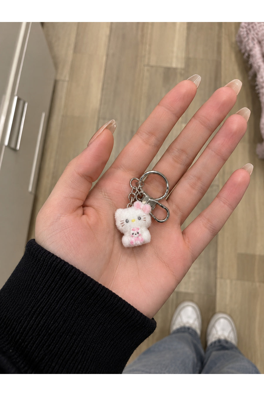 Sevimli 2 Adet Sürpriz Peluş Charm Anahtarlık Renkli Mini Figürlü Çanta Süsü Yumuşak Tüylü Aksesuar